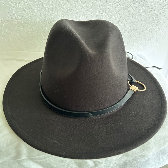 INC International Concepts Panama Hat with Hardware Ring One Size Black - Picture 2 of 9
